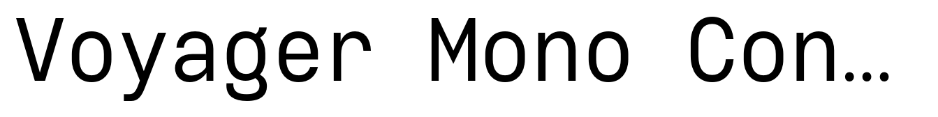 Voyager Mono Condensed Regular